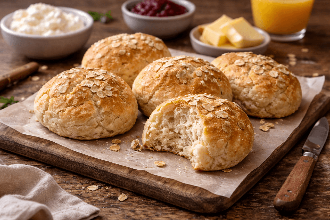 High Protein Quarkbrötchen - High Protein Rezept von Fitness Küche