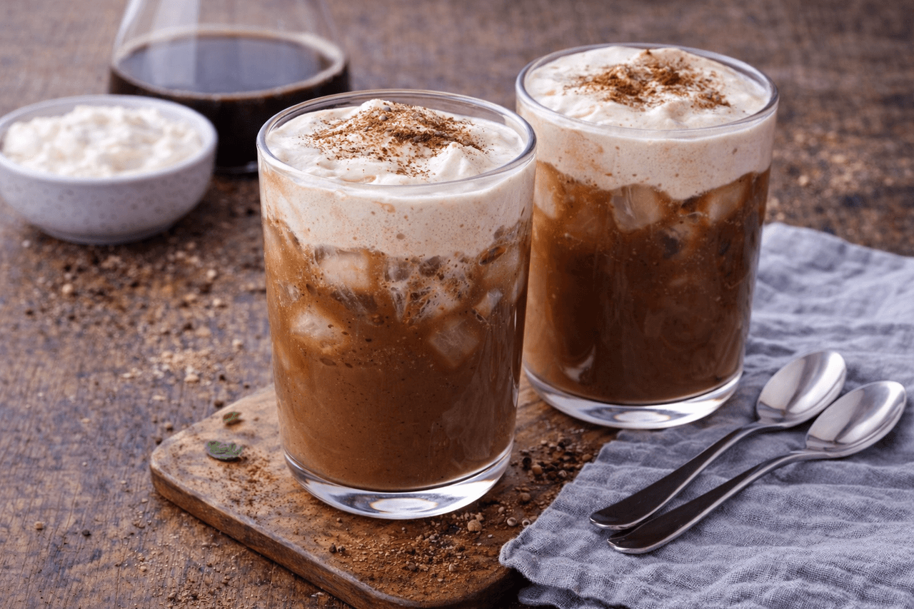 Low Carb Protein-Eiskaffee mit Skyr - High Protein Rezept von Fitness Küche